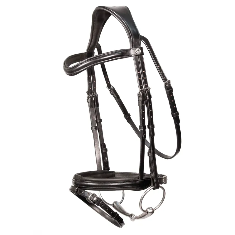 Henry James Comfort Flash Bridle - Black